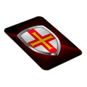 Guernsey Metallic Emblem Magnet (Rechte Seite)