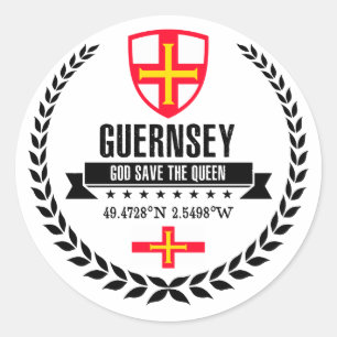 Guernsey Runder Aufkleber