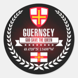 Guernsey Runder Aufkleber