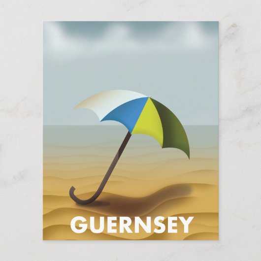 Guernsey Vintage Reiseplakat (Vorderseite)