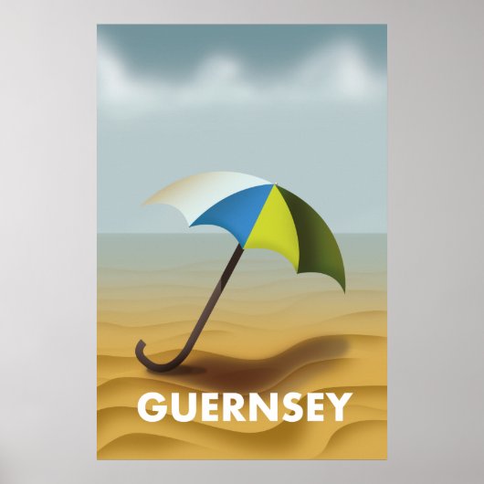 Guernsey Vintage Reiseplakat Poster (Vorne)