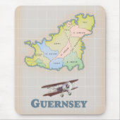 Guernsey Vintager Kartenmagnet Mousepad (Vorne)