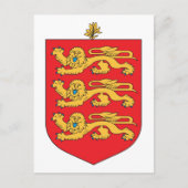 Guernsey-Wappen Postkarte (Vorderseite)