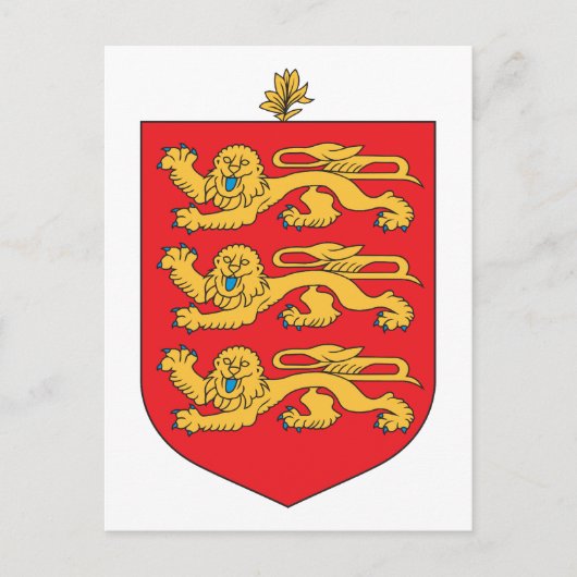 Guernsey-Wappen Postkarte (Vorderseite)
