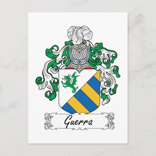 Guerra Familienwappen Postkarte (Vorderseite)