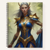 Guerrera de Azul y Oro Notizblock (Vorderseite)