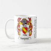 Guerrero-Familien-Wappen Tasse (Links)