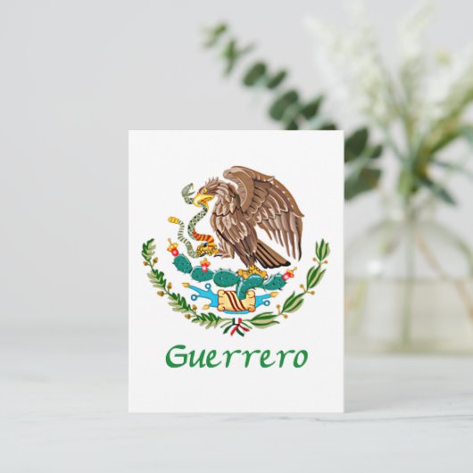 Guerrero Mexican Eagle Postkarte (Stehend Vorderseite)