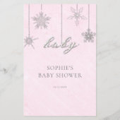 Guess Baby Features Dusche Spiel Pink Winter Girl Flyer (Hinten)