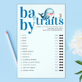 Guess Baby Features Duschgame Funny Blue Whale Flyer