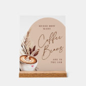 Guess How Many Coffee Beans Are in the Jar Acrylschild (Vorderseite)