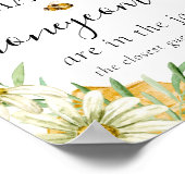 Guess How Many Honeycomb Bee Bridal Shower Game Poster (Ecke)