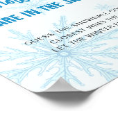 Guess How Many Snowballs Winter Baby Shower Poster (Ecke)