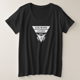 GUESS, I AM FROM? 1998 1999 2000. SAMER BRASIL GROßE GRÖßE T-Shirt