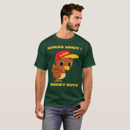 GUESS MIT ?TÜRKEY HINTERN lustiger Erntedank T-Shirt