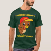 GUESS MIT ?TÜRKEY HINTERN lustiger Erntedank T-Shirt (Vorderseite)