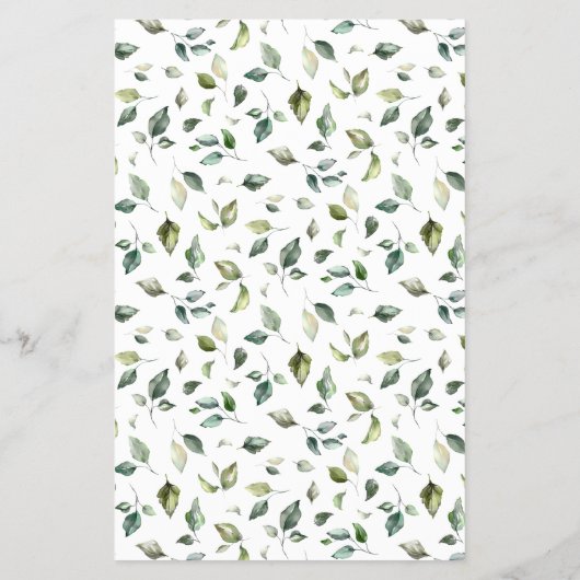 Guess Right Price Bear Greenery Baby Shower Game Flyer (Hinten)