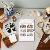 Guess the Age Bridal Shower Pink game Einladung