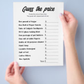 Guess the Price Bridal Shower Game Card Flyer (Hand)