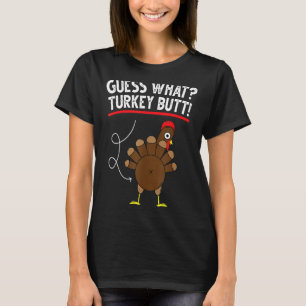 Guess Turkey Pilgrim Funny Erntedank Girls Wome T-Shirt