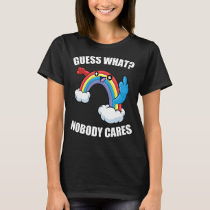 GUESS, WAS NIEMAND TRÄGT Rainbow Meme T-Shirt