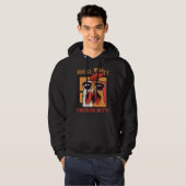 Guess What Chicken Butt  DadSiblingsFriends Humor Hoodie (Vorne ganz)