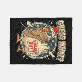 Guess What Chicken Butt Fleecedecke (Vorderseite (Horizontal))