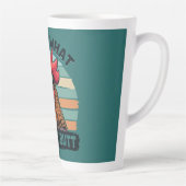 Guess What Chicken Butt Funny Retro Rooster Milchtasse (Rechts)