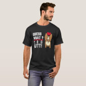 Guess What Dog Butt Black Fun and Humour T-Shirt (Vorne ganz)