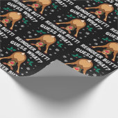 Guess What Reindeer Butt Christmas Joke Geschenkpapier (Ecke)