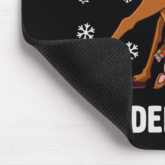 Guess What Reindeer Butt Christmas Joke Mousepad (Ecke)