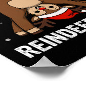 Guess What Reindeer Butt Mens And Boys Funny Ugly Poster (Ecke)