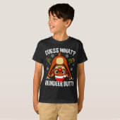Guess What Reindeer Butt Xmas Santa Funny Christma T-Shirt (Vorne ganz)