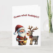 Guess What, Rudolph? Karte (Vorderseite)