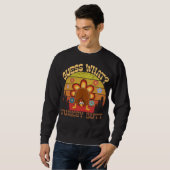 Guess What? Turkey Butt  Funny Retro Thanksgiving  Sweatshirt (Vorne ganz)