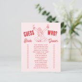 Guess Who Bridal Shower Game Girls Gone Mild (Stehend Vorderseite)