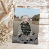 Guess Who Retired Female Script Photo Invitation Einladung