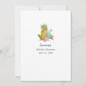 "Guess Who" Tropical Drinks Brautparty Einladung (Rückseite)