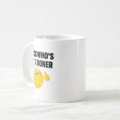 Guess Who's Got A Cheeky Joke Sarcastic Adult Kaffeetasse (Vorderseite Links)