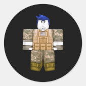 Guest1337 Guest 1337 Hero Lastguest Survivor Video Runder Aufkleber (Vorderseite)