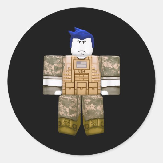 Guest1337 Guest 1337 Hero Lastguest Survivor Video Runder Aufkleber (Vorderseite)