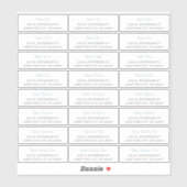 Guest Address Labels (Blatt)