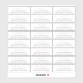 Guest Address Labels (Blatt)