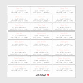 Guest Address Labels