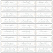 Guest Address Labels: BESTELLUNG AUF 14" oder 8" Aufkleber (Vorderseite)