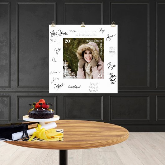 Guest Book Alternative Abschluss Foto Poster