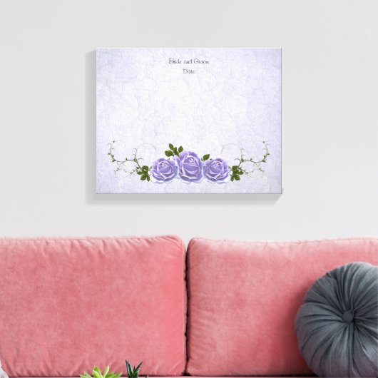 Guest Book Alternative Lavender Rose Leinwanddruck (Insitu (Wohnzimmer))