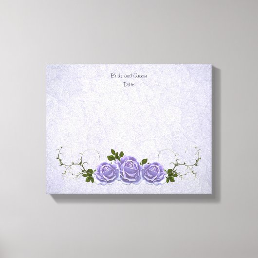 Guest Book Alternative Lavender Rose Leinwanddruck (Vorderseite)