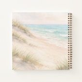 Guest book Bridal Shower beach coastal Notizblock (Rückseite)