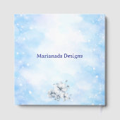 Guest Book-Editable Blue Chinoiserie Baby Shower  Gästebuch (Rückseite)